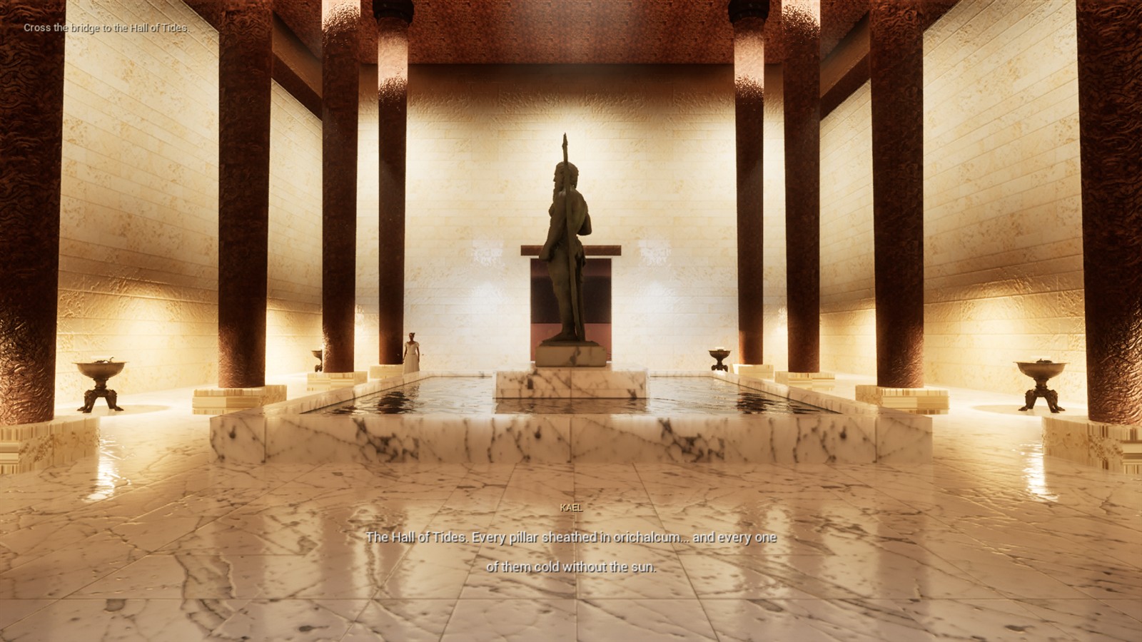 The Hall of Tides in the Atlantis: The Dark Mirror vertical slice